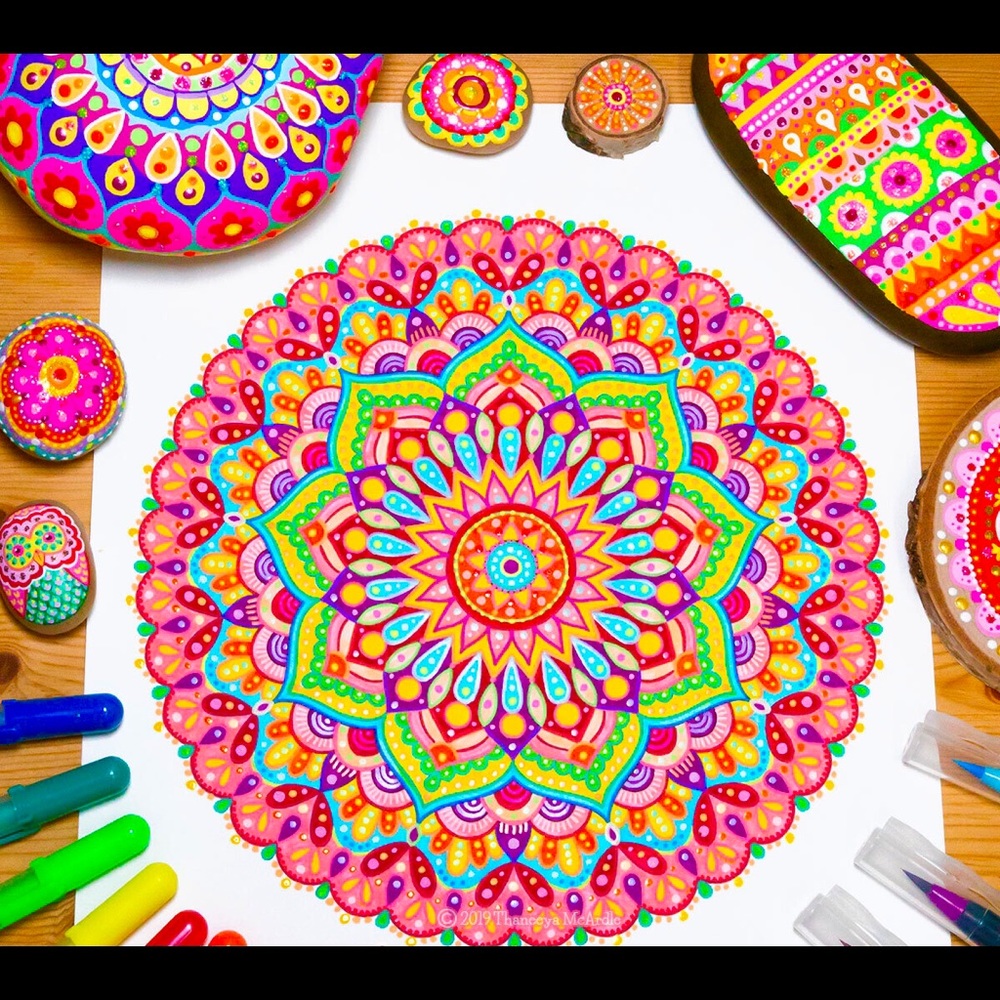 💆🏻♀️ STRESS LESS COLORING MANDALAS BOOK 💆🏻♀️ - Picture 5 of 8